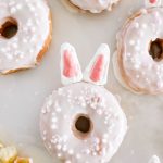 These Bunny Donuts are a fun way to decorate homemade or store-bought donuts for a spring party or Easter brunch.