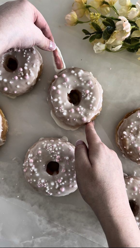 These Bunny Donuts are a fun way to decorate homemade or store-bought donuts for a spring party or Easter brunch.