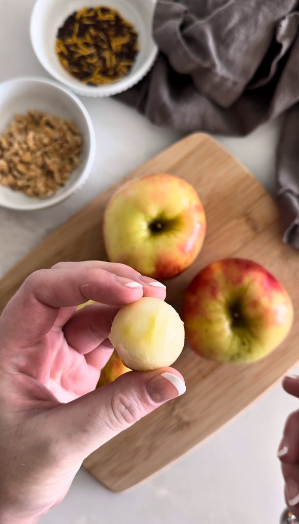 These Caramel Apple Bites are bite-sized mini caramel apples that are fun and easy to make and eat.