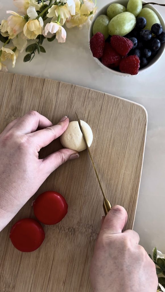These Cheese Bunnies are so easy to make and are an adorable addition to a cheese board or charcuterie board.