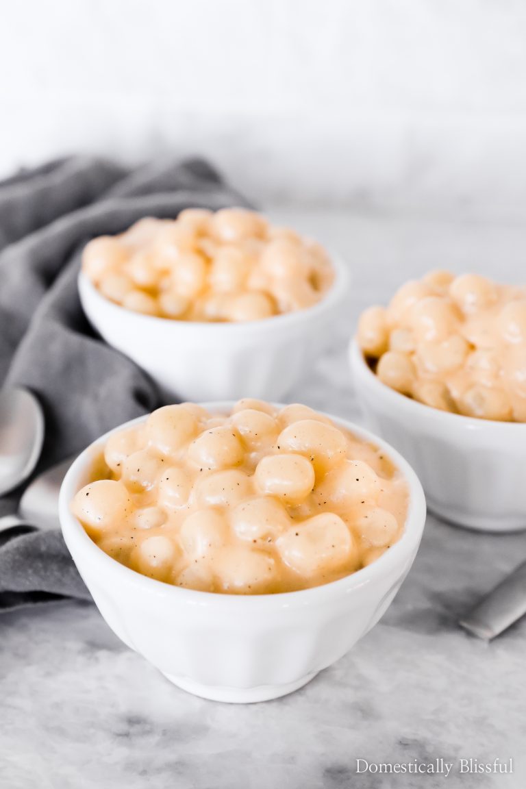 This Creamy Gnocchi Mac and Cheese is filled with sharp cheddar, white cheddar, and Colby cheese for an extra flavorful creamy cheese gnocchi.