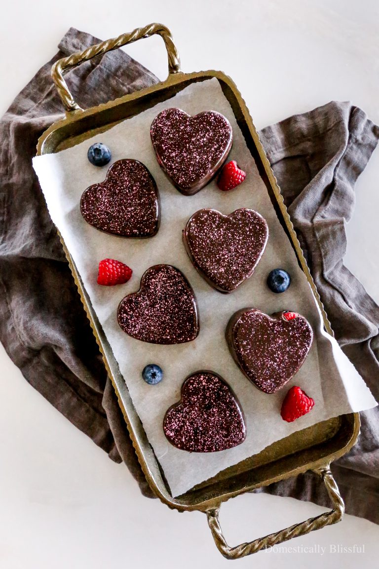 These Dark Chocolate Berry Hearts are an easy sweet treat to make and enjoy or gift to your Valentine or all your favorite Galentines.
