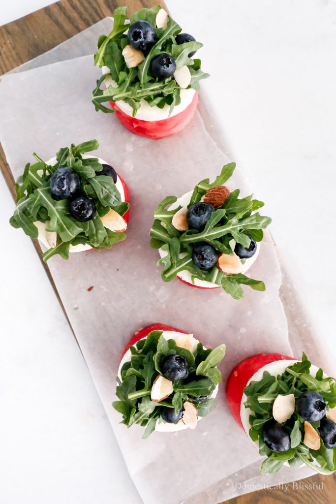 These Watermelon Salad Cupcakes are a fun and delicious way to enjoy a few of your favorite summer flavors!