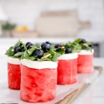 These Watermelon Salad Cupcakes are a fun and delicious way to enjoy a few of your favorite summer flavors!