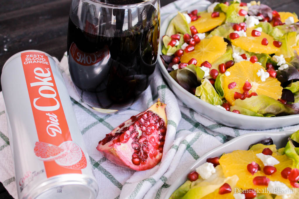 This fresh & colorful Orange Pomegranate Salad with honey orange dressing is a perfect dinner for two or can be enjoyed as a side dish for a family of four!