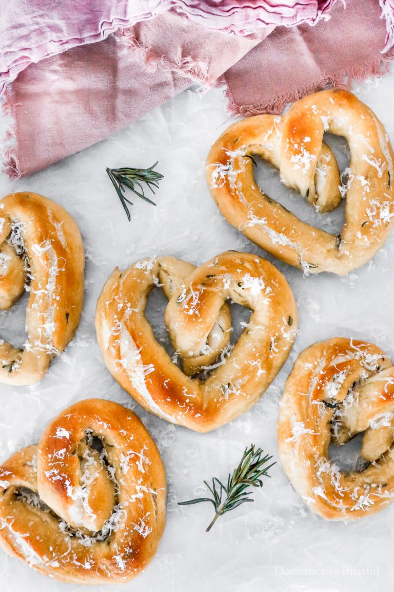 These Heart-Shaped Sea Salt Rosemary Pretzels are perfect for Valentine's Day as they are soft, salty, and oh so yummy!