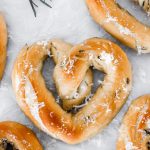 These Heart-Shaped Sea Salt Rosemary Pretzels are perfect for Valentine's Day as they are soft, salty, and oh so yummy!