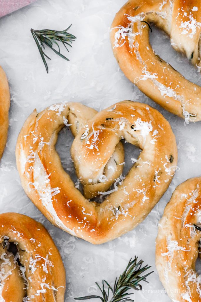 These Heart-Shaped Sea Salt Rosemary Pretzels are perfect for Valentine's Day as they are soft, salty, and oh so yummy!