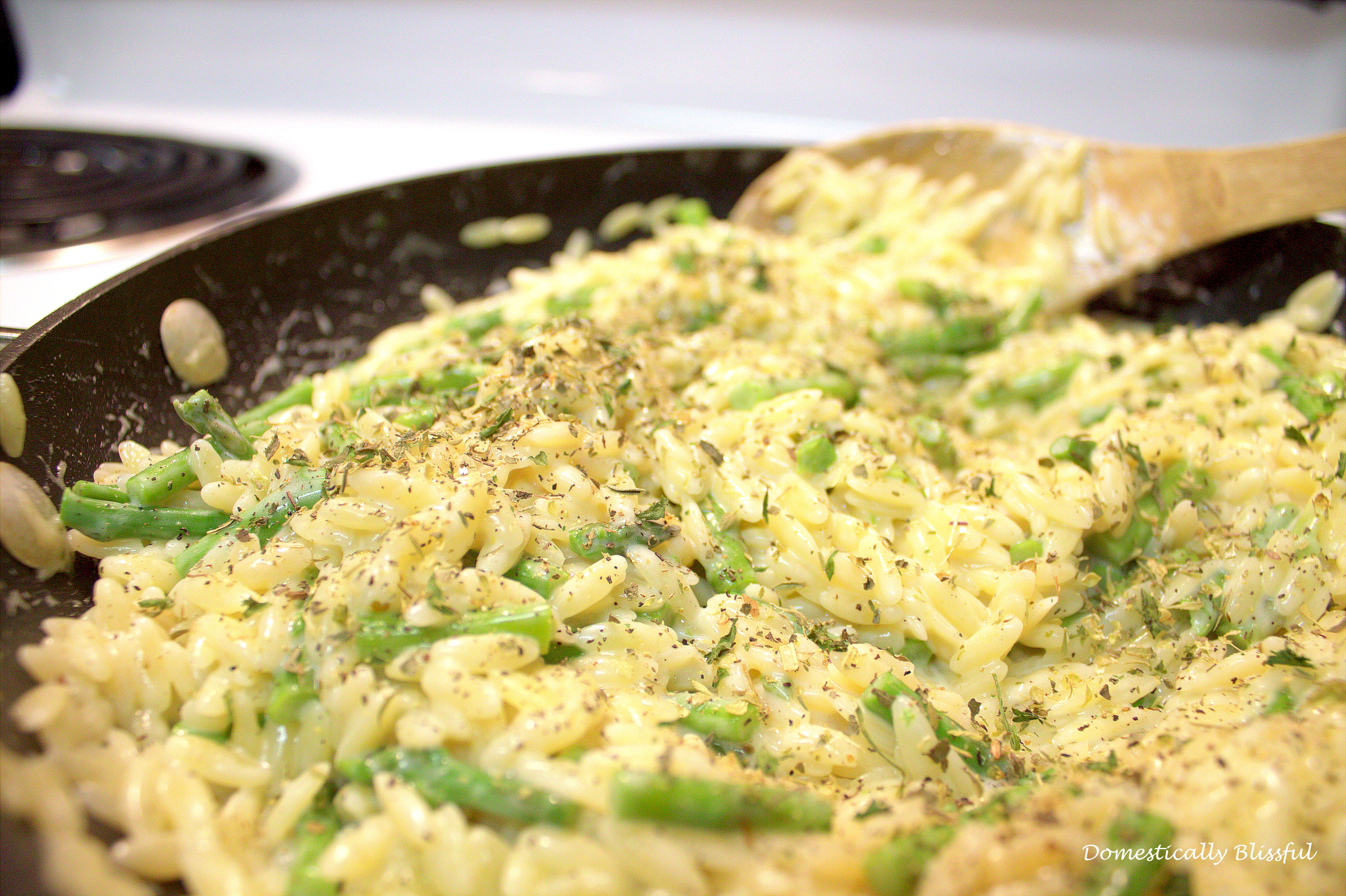 Creamy Asparagus Orzo