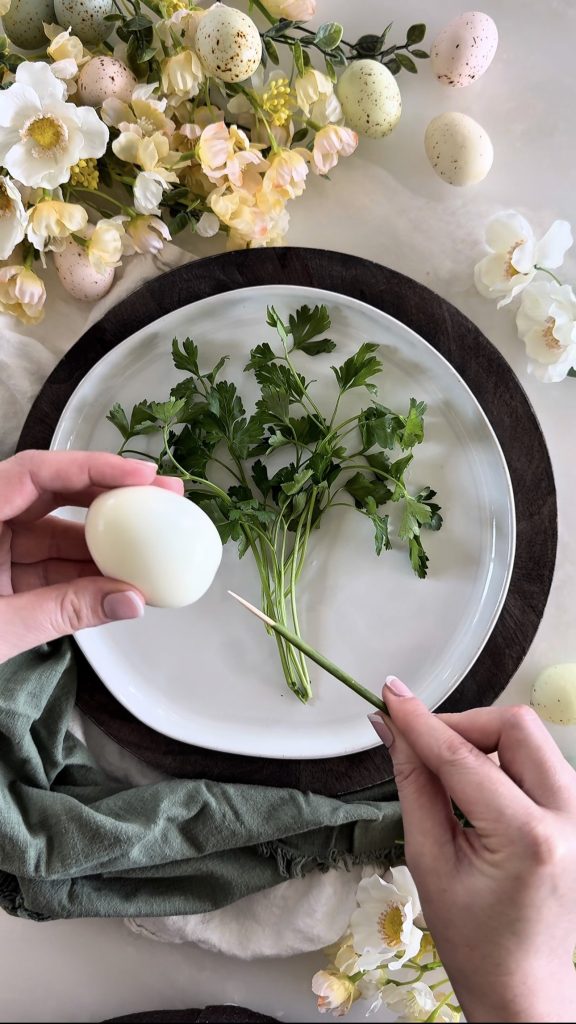 This Egg Tulip Bouquet is a fun way to display and enjoy boiled eggs this Easter & spring season.