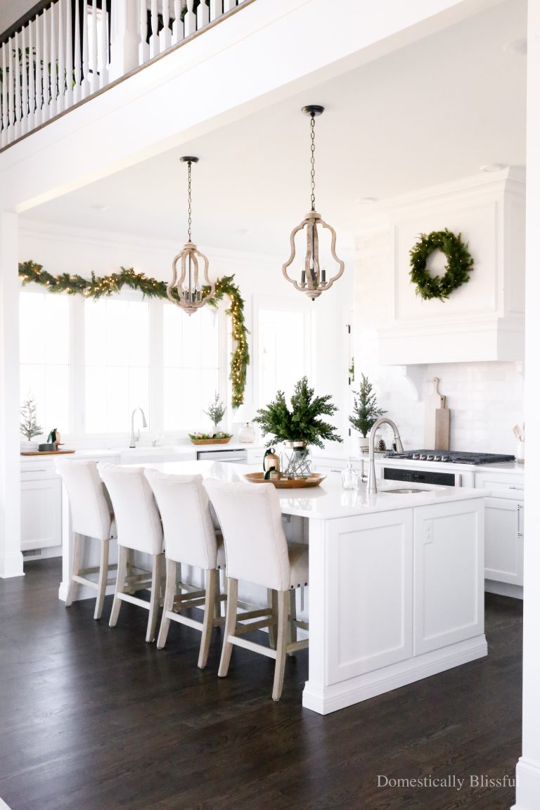A little tour of our Kitchen Christmas Decor in 2024 after moving in about a month before Christmas.