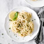 This Lemon Garlic Parmesan Pasta is full of fresh lemony flavor and is a great summer recipe to enjoy as a side dish or main meal.