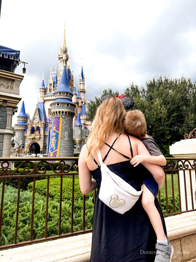 These are some of my favorite Less Crowded Castle Photo Spots at Magic Kingdom with tips on getting less crowded photos!