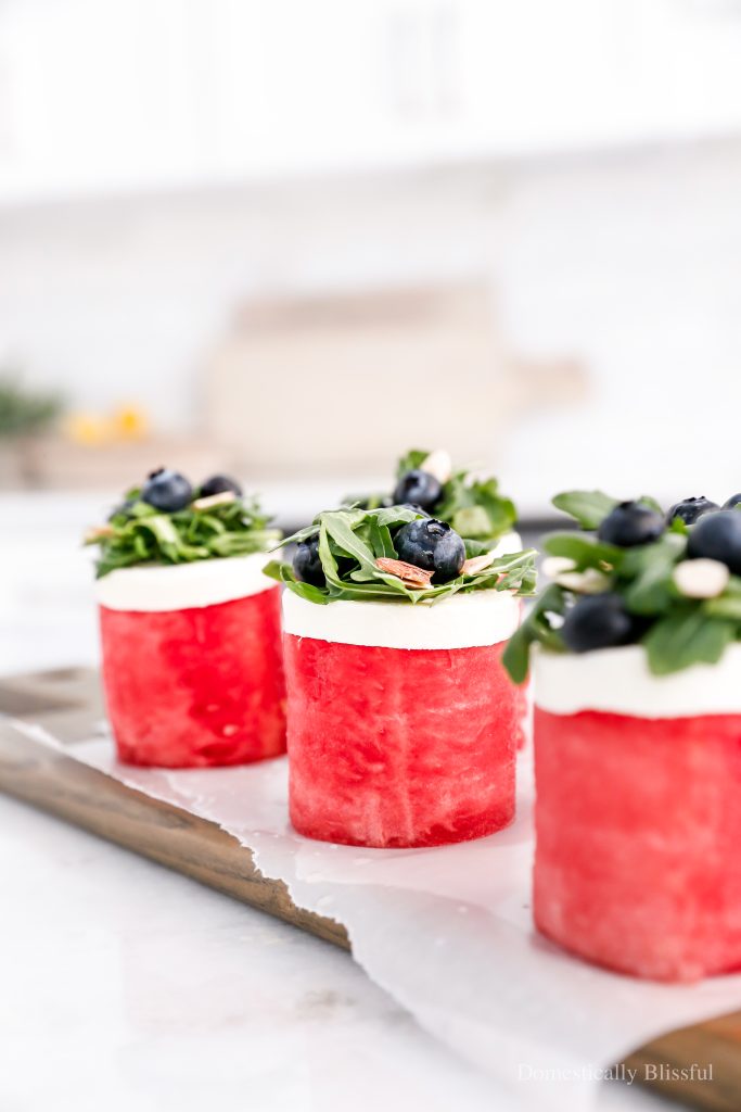 These Watermelon Salad Cupcakes are a fun and delicious way to enjoy a few of your favorite summer flavors!