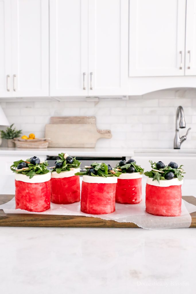 These Watermelon Salad Cupcakes are a fun and delicious way to enjoy a few of your favorite summer flavors!
