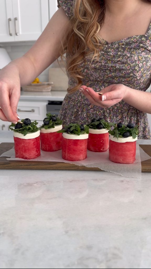These Watermelon Salad Cupcakes are a fun and delicious way to enjoy a few of your favorite summer flavors!