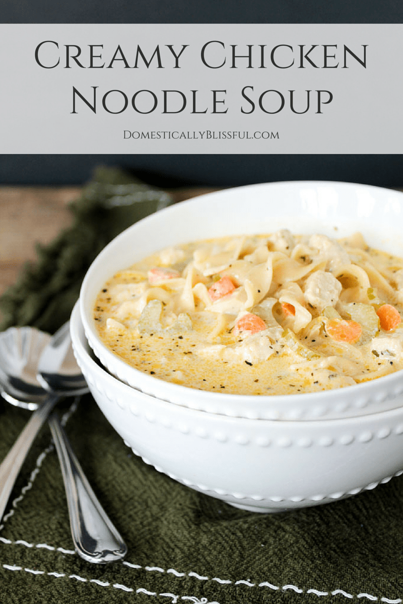 Vegetarian Creamy Chicken Noodle Soup