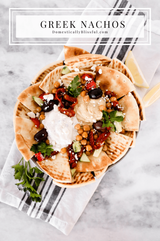 These Greek Nachos are a fun and simple dinner solution full of fresh ingredients and flavor!